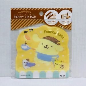 Sanrio Pompompurin fancy style Die Cut zip bags